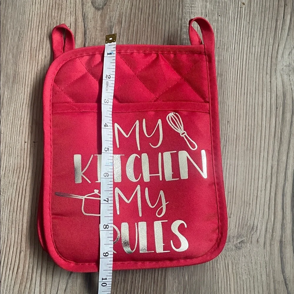 Red Kitchen Pot Holders Set